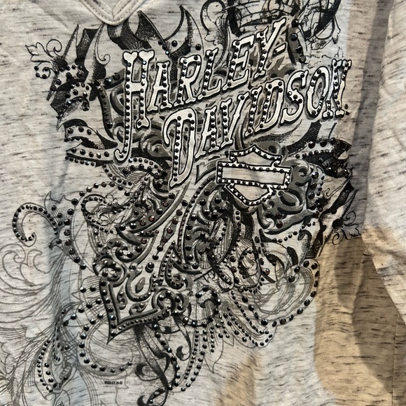 Harley-Davidson Women's Top with Black Graphic - Picture 7 of 8